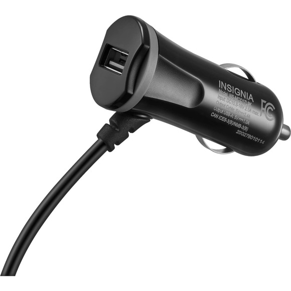 Insignia™ - 17 W Apple MFi Certified 9' Vehicle Charger for iPhone/iPad/iPod - Picture 3 of 4